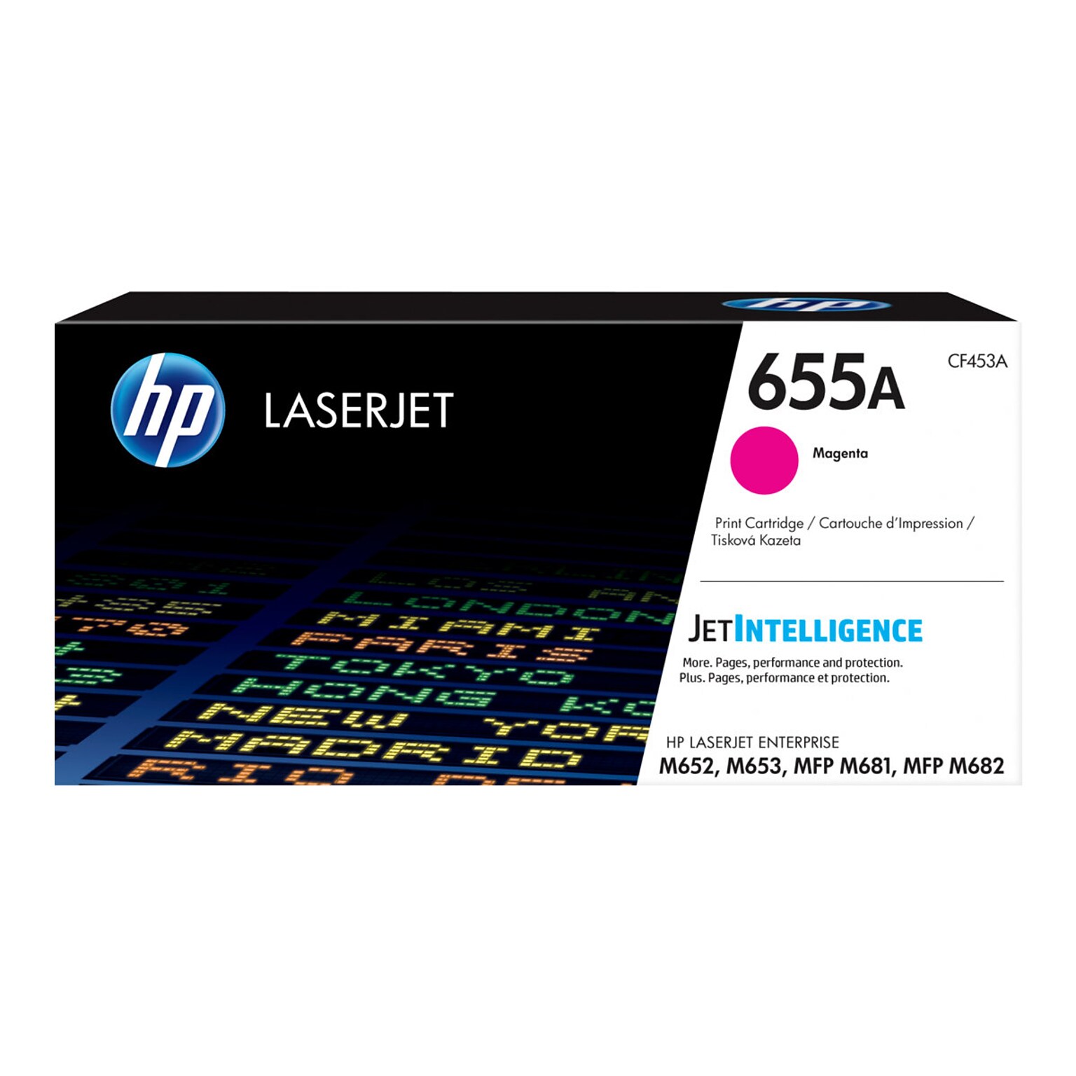 HP 655A Magenta Standard Yield Toner Cartridge (CF453A)