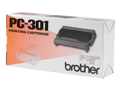Brother PC-301 Black Standard Yield Fax Cartridge, Prints Up to 250 Pages (BRTPC301)