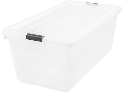 IRIS 91 Qt. Storage Box, Clear (CB-80)