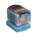 Really Useful Box® 3 Liter Snap Lid Storage Bin, Clear (3L CL)