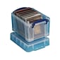 Really Useful Box® 3 Liter Snap Lid Storage Bin, Clear (3L CL)