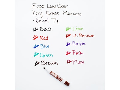 Expo Dry Erase Markers, Chisel Tip, Green, 12/Pack (80004)