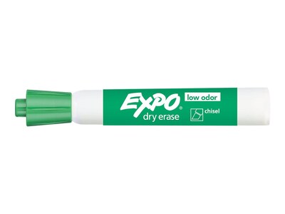Expo Tank Dry Erase Markers, Chisel Tip, Green, 12/Pack (80004)