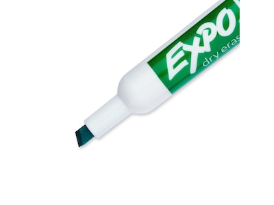 Expo Dry Erase Markers, Chisel Tip, Green, 12/Pack (80004)