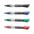 Quartet EnduraGlide Dry Erase Markers, Chisel Tip, Assorted, 4/Pack (5001M)