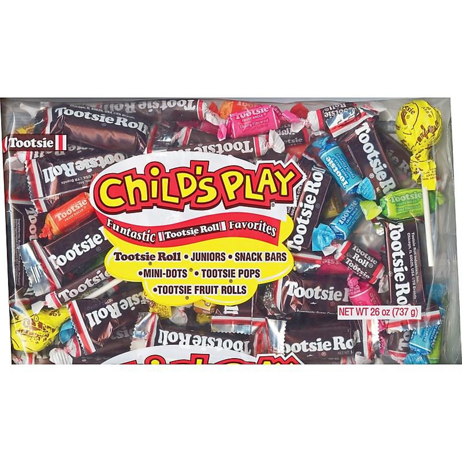 Tootsie Roll Assorted Childs Play Chewy, 26 oz (TOO1817)