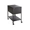 Safco Extra Deep Metal Mobile File Cart with Lockable Wheels, Black (5363BL)