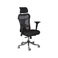 MooreCo Ergo Mesh Back Fabric Executive Chair, Black (34434)