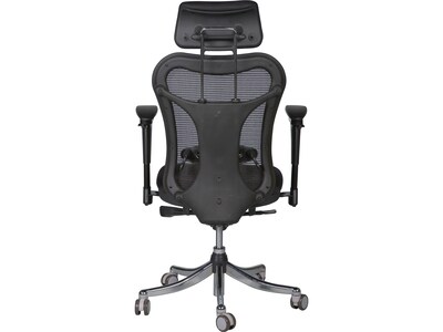 MooreCo Ergo Mesh Back Fabric Executive Chair, Black (34434)