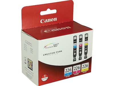 Canon 226 Cyan/Magenta/Yellow Standard Yield Ink Cartridge, 3/Pack   (4547B005)