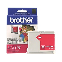 Brother LC51M Magenta Standard Ink Cartridge, Prints Up to 400 Pages