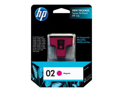 HP 02 Magenta Standard Yield Ink Cartridge (C8772WN#140)