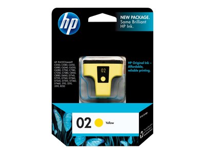 HP 02 Yellow Standard Yield Ink Cartridge (C8773WN#140)