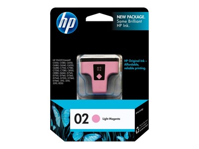HP 02 Light Magenta Standard Yield Ink Cartridge (C8775WN#140)