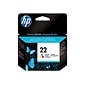 HP 22 Tri-Color Standard Yield Ink Cartridge (C9352AN#140)