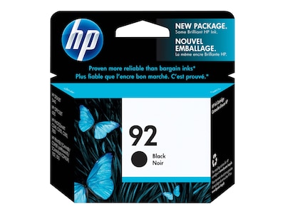 HP 92 Black Standard Yield Ink Cartridge   (C9362WN#140)