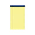 Ampad Notepads, 8.5 x 14, Wide Ruled, Canary, 50 Sheets/Pad, 12 Pads/Pack (TOP 20-230)