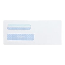 Quality Park Redi-Seal Security Tinted #8 5/8 Double Window Envelopes, 3-5/8 x 8-5/8, White, 500/B