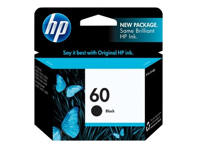 HP 60 Black Standard Yield Ink Cartridge (CC640WN#140)