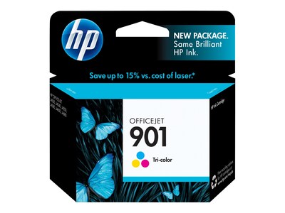 HP 901 Tri-Color Standard Yield Ink Cartridge (CC656AN#140)