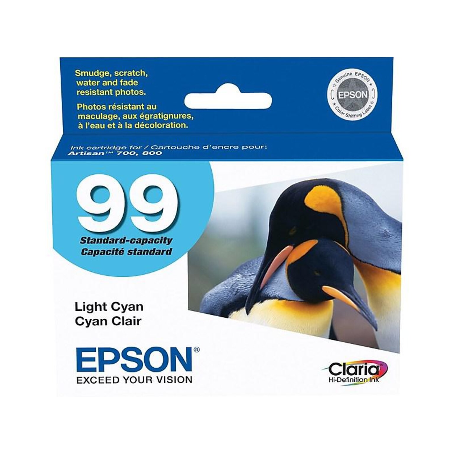 Epson T99 Light Cyan Standard Yield Ink Cartridge (T099520-S)