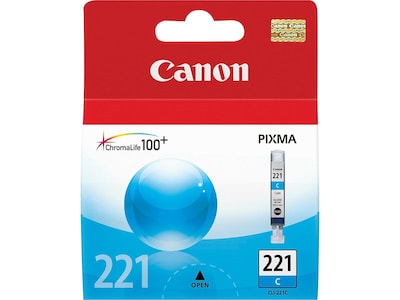 Canon 221 Cyan Standard Yield Ink Cartridge  (2947B001)