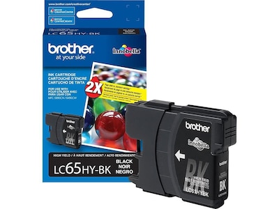 Brother LC 65 Black High Yield Ink Cartridge (LC65HYBKS)