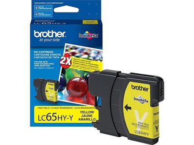 Brother LC65HYYS Yellow High Yield Ink Cartridge
