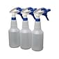 Impact 24 oz. Spray Bottle, Transparent/White/Blue, 3/Pack (721707)