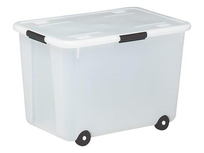 Advantus 60 Quart Storage Box, Clear (34009)