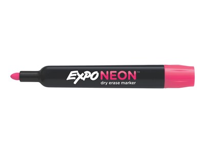 Expo Neon Window Dry Erase Markers, Bullet Tip, Assorted, 5/Pack (1752226)