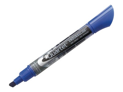 Quartet EnduraGlide Dry Erase Markers, Chisel Tip, Blue, 12/Pack (5001-3M)