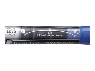 Quartet EnduraGlide Dry Erase Markers, Chisel Tip, Blue, 12/Pack (5001-3M)