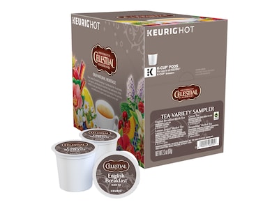 Celestial Seasonings Variety Sampler Tea, Keurig K-Cup Pods, 22/Box (6505)