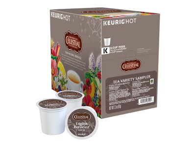 Celestial Seasonings Variety Sampler Tea, Keurig® K-Cup® Pods, 22/Box (6505)