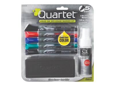 Quartet EnduraGlide Dry Erase Kits, Assorted Colors (5001M-5SK)