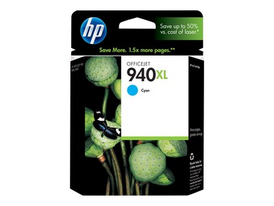 HP 940XL Cyan High Yield Ink Cartridge (C4907AN#140)