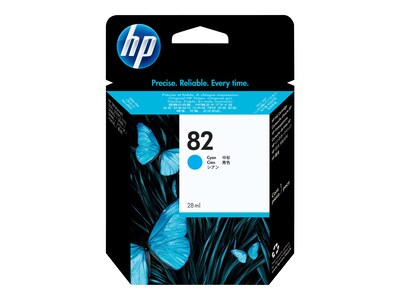 HP 82 Cyan Standard Yield Ink Cartridge (CH566A)