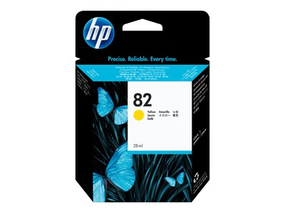 HP 82 Yellow Standard Yield Ink Cartridge (CH568A)