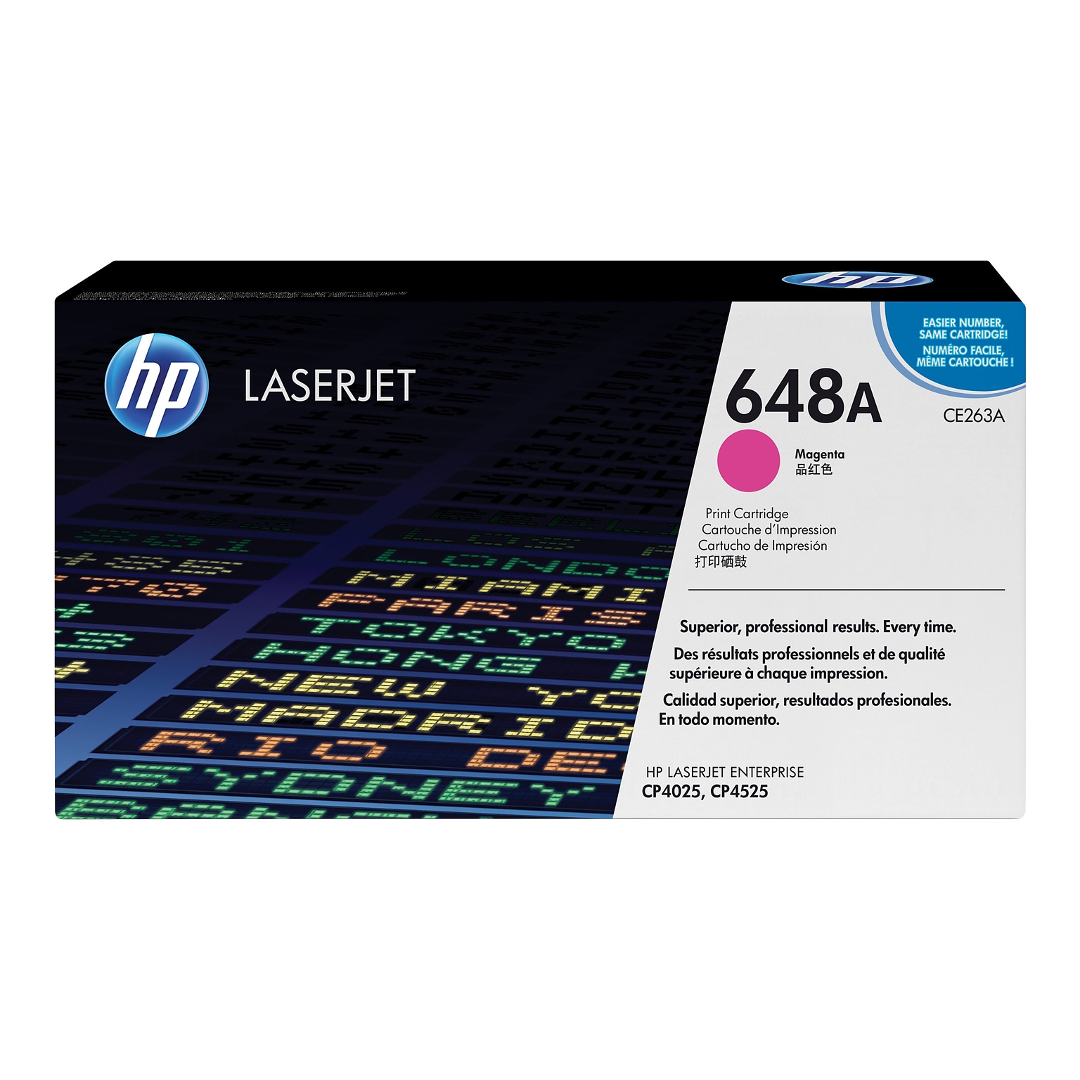 HP 648A Magenta Standard Yield Toner Cartridge   (CE263A)