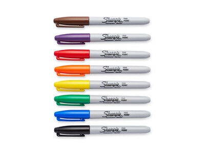 Sharpie Retractable Permanent Markers, Fine Point, Assorted, 8