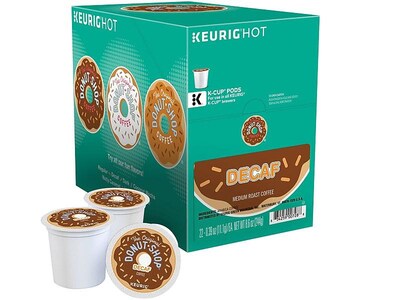 The Original Donut Shop Decaf Coffee, Keurig K-Cup Pods, Medium Roast, 22/Box (DIE60224101)