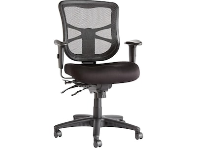 Alera Elusion Series Mesh Back Fabric Task Chair, Black (ALEEL42ME10B)