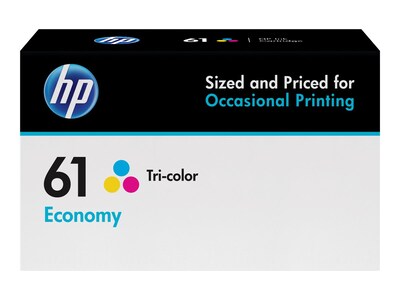 HP 61 Tri-Color Economy Ink Cartridge (B3B08AN)