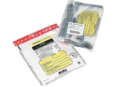 MMF Industries FRAUDSTOPPER Deposit Bags, Clear, 100/Box (2362011N20)