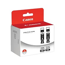 Canon 225 Black Standard Yield Ink Cartridge, 2/Pack (4530B007)