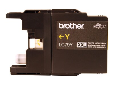 Brother LC79Y Yellow Extra High Yield Ink Cartridge, Prints Up to 1,200 Pages