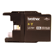 Brother LC79Y Yellow Extra High Yield Ink Cartridge, Prints Up to 1,200 Pages