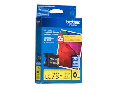 Brother LC79Y Yellow Extra High Yield Ink Cartridge, Prints Up to 1,200 Pages