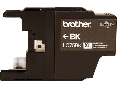 Brother LC75BKS Black High Yield Ink Cartridge   (BRTLC75BK)